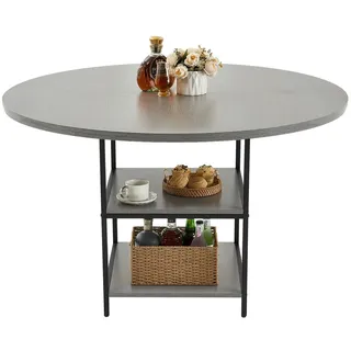 Vevor Küchentisch Ø 120 cm grau