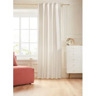 Guido Maria Kretschmer Home&Living Vorhang Manon, Multifunktionsband (1 St), blickdicht, Jacquard, blickdicht, monochrom, strukturierte Oberfläche beige 132 cm x 175 cm