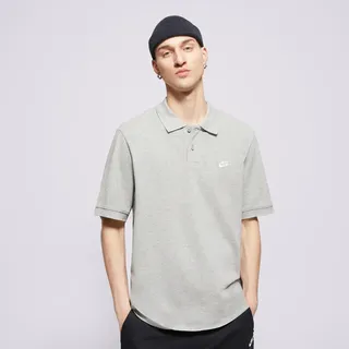 Nike Club Poloshirt Herren 063 dk grey heather/white M