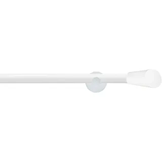 GARESA Vorhangstange 1-läufig Ø 20 mm 110 cm Weiß