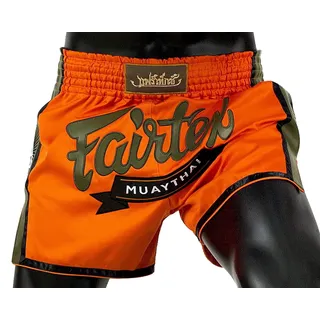 Fairtex Shorts Fairtex Muay Thai Short BS1705 Orange Satin Fairtex BS1705 – Authentische Thaibox Shorts aus Thailand M