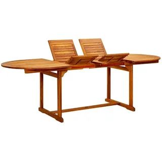 vidaXL Gartentisch Ausziehbar (160-240)x100x75 cm Braun