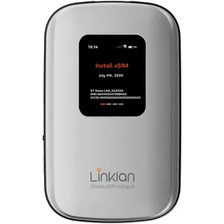 Tragbarer mobiler Hotspot – eSIM-fähiger globaler WLAN-Hotspot, Keine SIM-Karte/kein Vertrag erforderlich, 16 Geräte, über 180 Länder, kompakter WLAN【15 Tage kostenloses 5G-Datenvolumen in Europa】