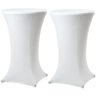 Trutzholm Stehtischhusse Weiß Ø 60 cm 2er Set