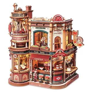 ROKR 3D-Holz-Puzzle Dream Coffee Factory