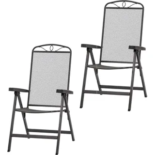 Siena Garden Elda Set 2tlg Klappsessel - Grau