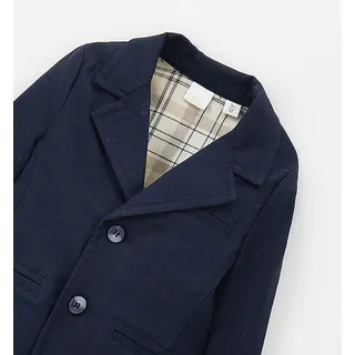 Sakko IDO "BABY BOY JACKET", Jungen, Gr. 3, navy, 55% Leinen, 43% Baumwolle, 2% Elasthan, Sakkos Sakko