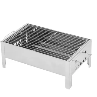 Holzkohlegrill Edelstahl | Picknickgrill | Campinggrill Holzkohle Klappbar | Klappgrill Outdoor BBQ Grills, Grillrost Rostfrei, Abnehmbare Grill Für Outdoor Camping Picknick Party