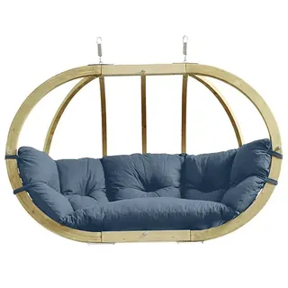 Amazonas Hängesessel Globo Royal Chair  (L x B x H: 176 x 72 x 118 cm, Natur/Blau)