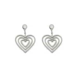 Herz Ohrstecker Casual für Damen aus Edelstahl