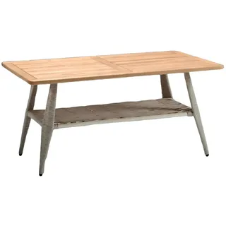 JVmoebel Gartentisch Moderner Beistelltisch aus Holz für Wohnzimmer und Garten (1-St., Couchtisch), Made in Europa braun