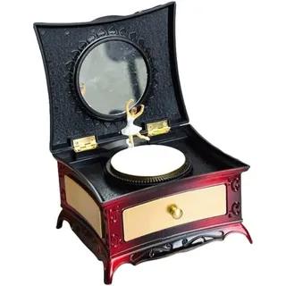 BOGAZY Spieluhr Spieluhren Antike Vintage Spieluhr Ballerina Spieluhr Schmuckschatulle Heimdekoration Handwerk Für Geburtstag Weihnachten Spieluhr Geschenk(A)