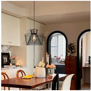 LQWELL Pendelleuchte Modern Skandinavisch Minimalistisch Pendelleuchte Hängeleuchte E27, keine Glühbirnen, Innenbeleuchtung Lampe Zeitlos Elegant Pendellampe Beleuchtung, Wohnraumbeleuchtung, für Küche Wohnzimmer Schlafzimmer Esszimmer KP-D