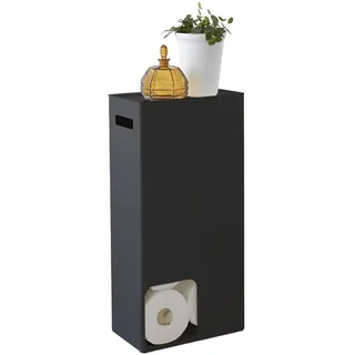 Yamazaki TOWER Toilettenpapierspender, schwarz
