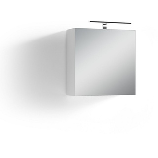 Homexperts Spiegelschrank SALSA * Spanplatte Weiß, B60xH60xT20cm weiß