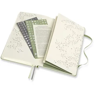 Moleskine Notizbuch Passion Journal Large A5 Wellness Hardcover 200 Blatt grün