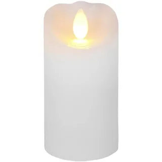 Star Trading LED Kerze Glow 10 cm 5,5 cm weiß