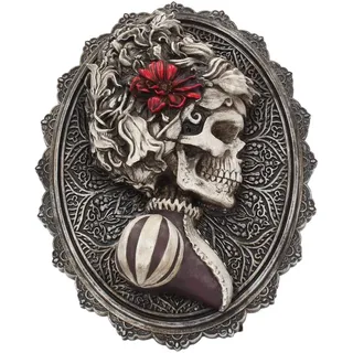 Nemesis Now Wunderschönes Wandschild, 22 cm, grau, Polyresin