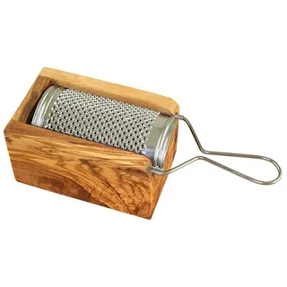 Olivenholz-erleben Käsereibe mittel 2-tlg. Beige