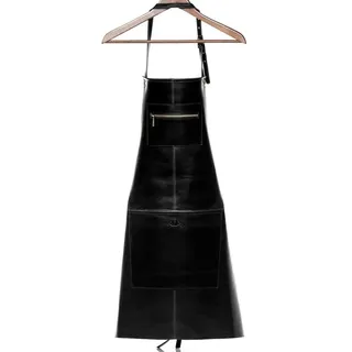 SID & VAIN Grillschürze echt Leder Schürze zum Grillen BBQ groß braun HEATHROW, Kochschürze echt Leder Unisex, Lederschürze BBQ braun-cognac braun