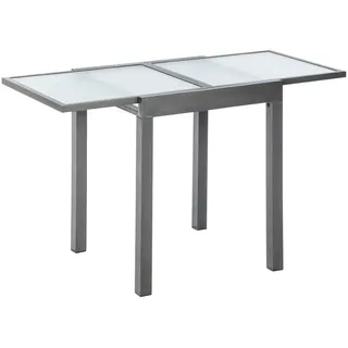 Merxx Balkonausziehtisch 65 x 65 x 75 cm Schwarz/Grau