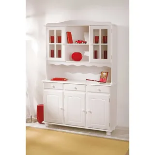 Buffetschrank in Weiß Kiefer Massivholz