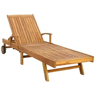 vidaXL Sonnenliege 1-Person 1 x 1 x 1 cm Braun