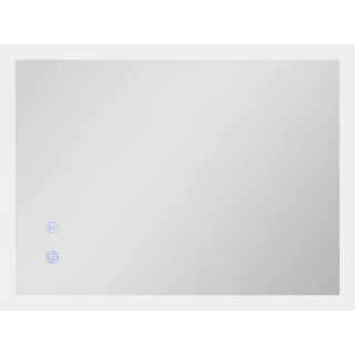 kleankin Badspiegel 80x60 cm LED Lichtspiegel mit Touchschalter und Memory Funktion 3 Lichtfarben für modernes Badezimmer Aosom.de