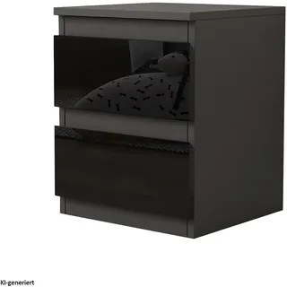 Hti-Living Nachtschrank Kenji 33 x 32 x 41 cm Schwarz