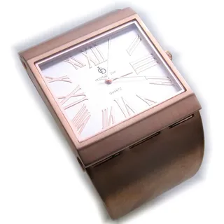 Neu exklusive Damen Uhr rotgold-farben Quarz Spangenuhr Damenuhr rose rosefarben