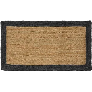 vidaXL Moderner Juteteppich 100 x 200 cm Dunkelgrau