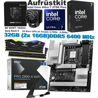 Aufrüst Intel Core Ultra 7 270K Plus MSI Pro Z890-A WiFi 32GB DDR5 6400MHz Bundl