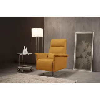 Egoitaliano Relaxsessel Kelly Polyester 83 x 105 x 92 cm Gelb drehbar mit manueller Relaxfunktion