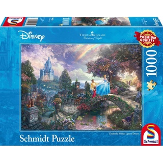 Schmidt Spiele GmbH Puzzle 1000 Teile Puzzle Thomas Kinkade Disney Cinderella 59472, 1000 Puzzleteile