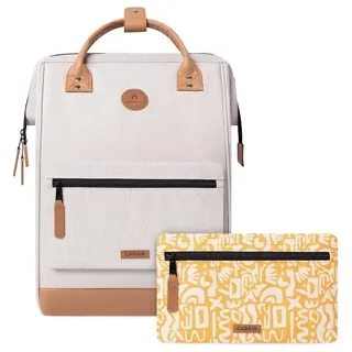 Cabaia Adventurer Melanged Large Daypack 48 cm Laptopfach  weiss