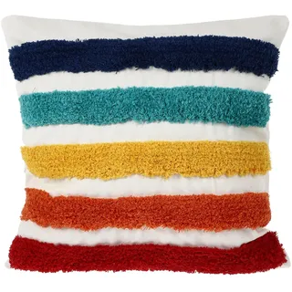 Uonlytech Kissenbezug Regenbogen 17.72X17.72 Zoll Bunter Deko Kissenbezug Mit Stickmuster Für Sofa Wohnzimmer Schlafzimmer Auto Und Bürocouch 1 Stück