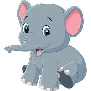 kleberio Aufkleber Baby Elefant wasserfest Familie Aufkleber Steppe Wüste lächeln Afrika Tier Sticker Dschungel Deko Autoaufkleber 11 x 10 cm