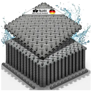 tillvex tillvex® Pool Bodenschutzmatte Anthrazit & Unterlegmatte für Pool & Planschbecken Poolmatte Bodenmatte Outdoor Poolunterlage Bodenschutz Matten wärmeisolierend | Whirlpool Bodenfolie weich