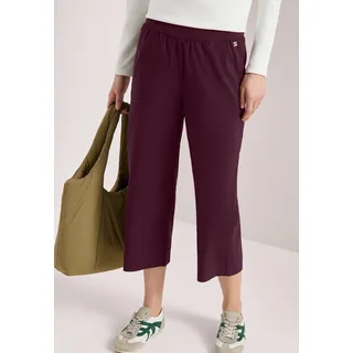 Cecil 3/4-Hose High Waist Grape Rot L