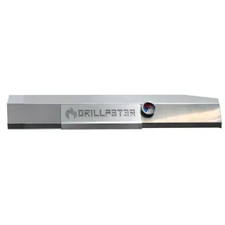 Edelstahl-Deckel für Mangal 90cm mit Thermometer Grilldeckel