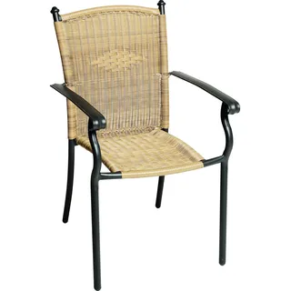 Merxx Roma Stapelsessel 57 x 57 x 74 cm natur 2 St.