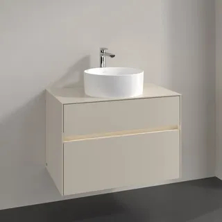 Villeroy & Boch Waschtischunterschrank 2 Auszüge 80 x 54,8 x 50 cm Cashmere Grey