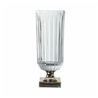 Nachtmann Dekovase Minerva Platin 40 cm weiß