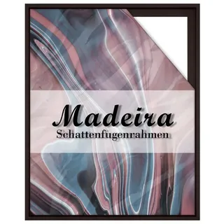 BIRAPA Einzelrahmen Schattenfugenrahmen Madeira, (1 Stück), 70x100 cm, Dunkelbraun, Holz braun 70 cm x 100 cm