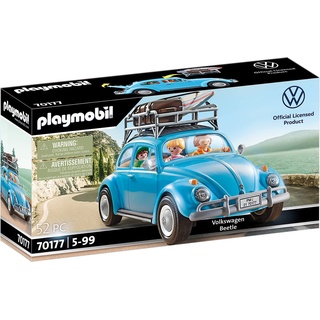 PLAYMOBIL Volkswagen 70177 Käfer mit Dachgepäckträger, abnehmbaren Dach und Heckklappe, Für Kinder ab 5 Jahren
