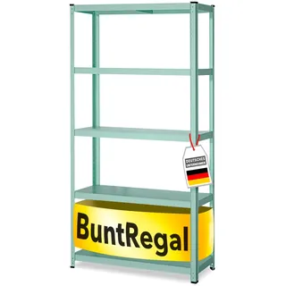karat homeliving KARAT Buntregal Kleur Pastellfarben Modernes Wohnregal Lichtgrün 172 x 90 x 30 cm