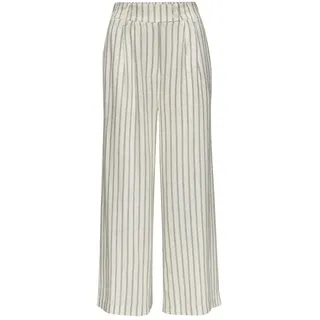 LASCANA Bundfaltenhose gestreift Schwarz/Weiß 36