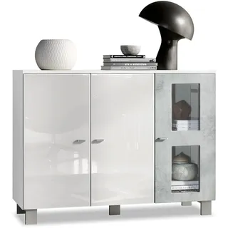 SIDEBOARD Denjo Tür in Beton Oxid Optik