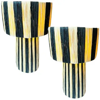 Marrakesch Orient & Mediterran Interior Morjana Beige Schwarz 2 St.