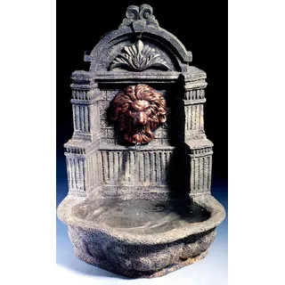 JVmoebel Gartenbrunnen Wandbrunnen aus Steinguss mit einzigartigem Design und Plätschern, (Artikel 1006), Made in Europa